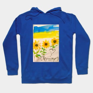 Sunflowers for Ukraine Hoodie